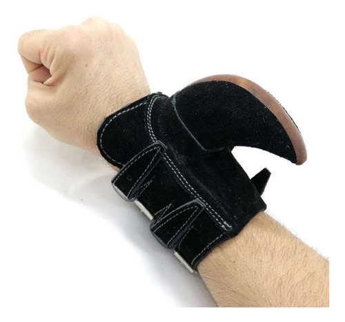 Imagem 2 de 5 de Kit Luva Vaquejada 4 Atacas Munhequeira Abvaq Profissional