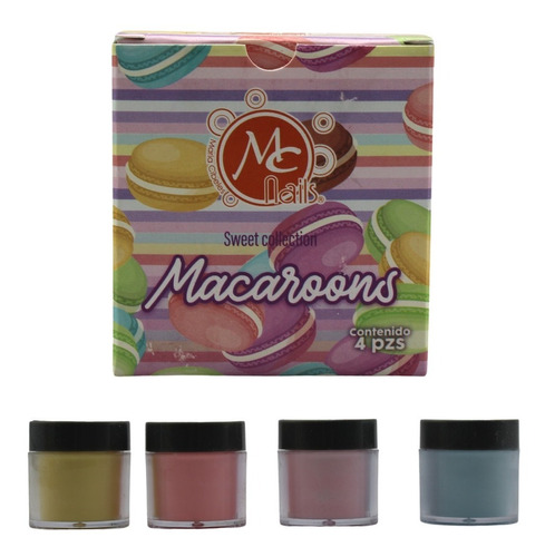 Mc Nails Polvos Mc Nails Color - Sweet: Macaroons - 4 - 7 g