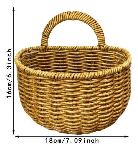 Canasta De Colgantes Imitación De Rattan Canasta De