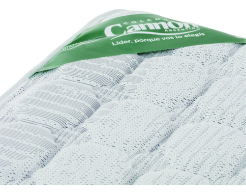 Sommier sommier Cannon Espuma Renovation Súper queen de 200cmx160cm gris oscuro y blanco con base dividida