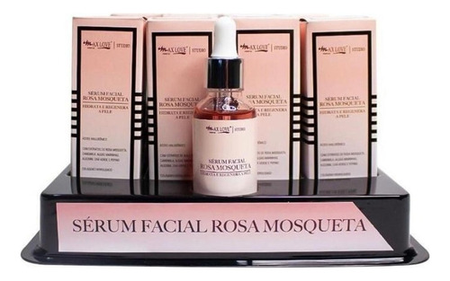 Serum Facial Rosa Mosqueta Max Love Box 24 Un Atacado Revend Momento De Aplicação Dia Noite Tipo De Pele