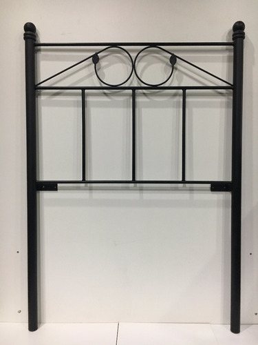 Imagen 3 de 10 de Respaldo De Cama En Hierro Forjado P/sommier 80cm Recto