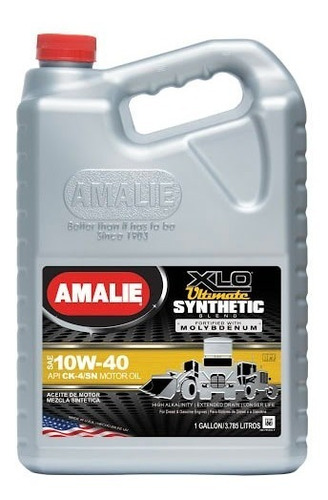 Aceite Amalie 10w-40 Xlo Ultimate Synthetic Ck-4