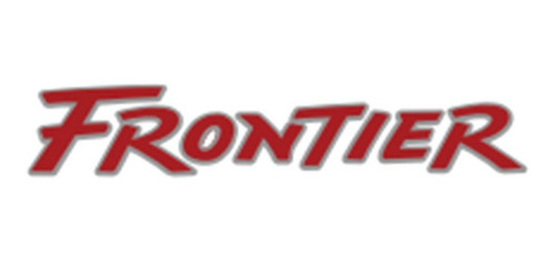 Emblema Calco Adhesivo   Frontier  En Rojo