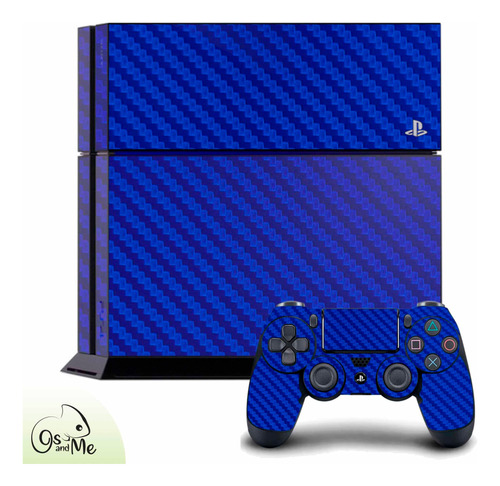 Skin Ps4 Fat O Slim Fibra De Carbono Protege Antirayones