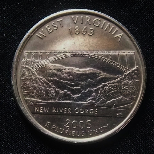 Estados Unidos 25 Cents 2005 D Sc Km 374 West Virginia