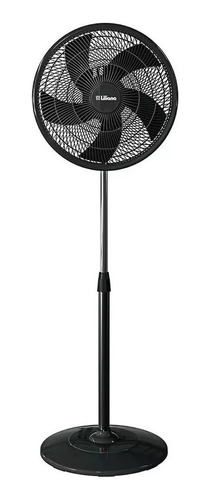 Ventilador De Pie Vp16p Liliana Negro Con 5 Palas Plásticas