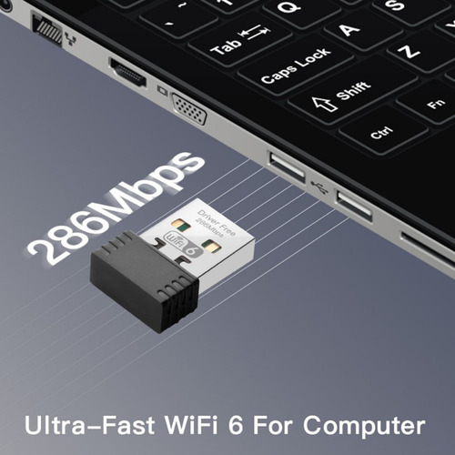 Adaptador Wifi 6 Sem Fio Ax286 802.11ax 2,4 Ghz Free Driver