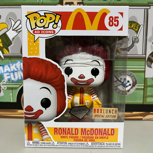 Funko Pop! Ad Icons Ronald Mcdonald 85 Diamond Boxlunch Excl (Usado)