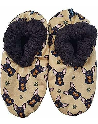 Chihuahua Super Soft Womens Slippers - One Size Fits Most - 