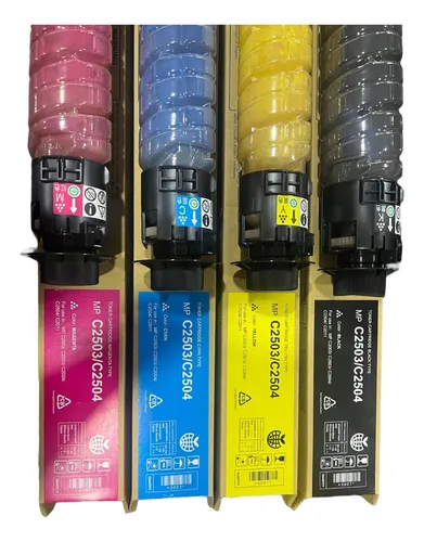 Kit 4 Tóner Genéricos Mpc2003 C2004 C2503 C2504