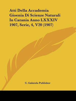 Libro Atti Della Accademia Gioenia Di Scienze Naturali In...