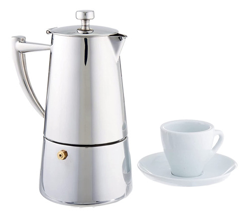 Cuisinox Cafetera De Cafe Espresso Moka Pot De Acero Inoxida