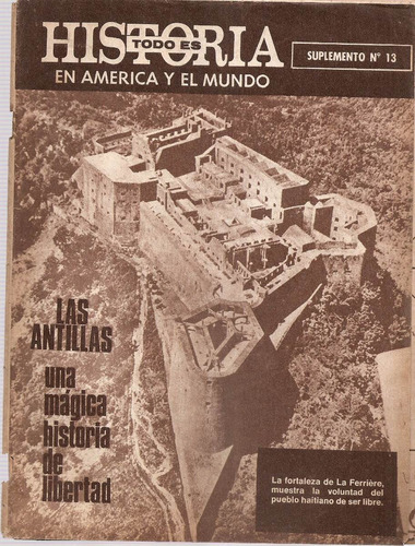 Suplemento Revista Todo Es Historia Nº 13 Las Antillas