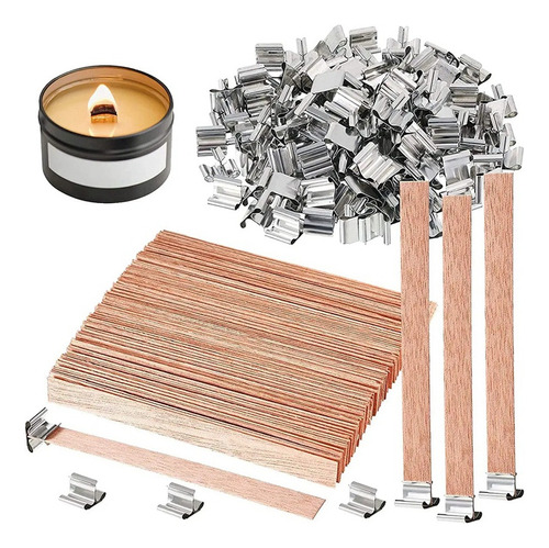 Pack De 100 Mechas De Madera For Velas For Manualidades