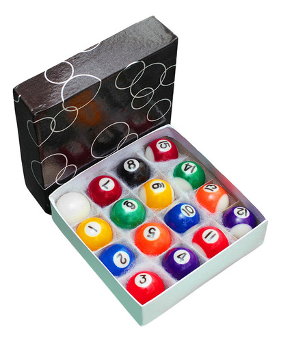 Juego De Mini Bolas De Billar For Niños, Juego De 38mm