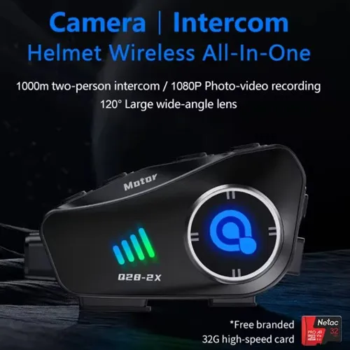 Intercomunicador Con Camara Full Hd Q28 2x Chip 5.0