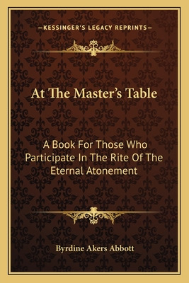 Libro At The Master's Table: A Book For Those Who Partici...