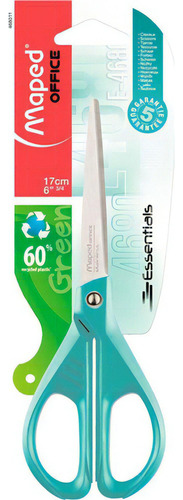 Tesoura Multiuso Green Pastel 17cm Essentials - Maped