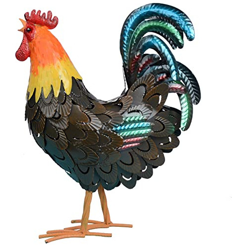 Estatuas De Jardín Con Forma De Gallo De Sunreek, Diseño De