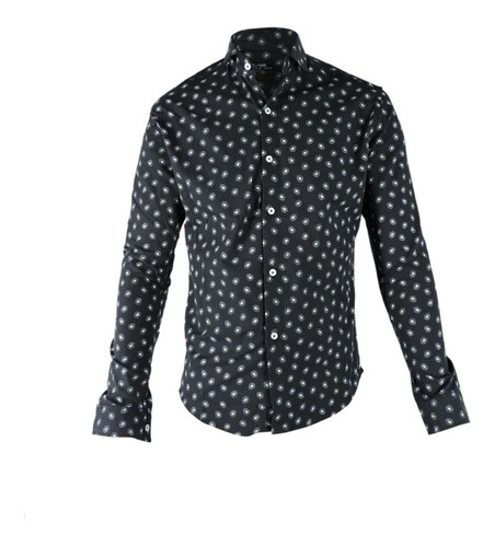 Camisa Oferta Neon Jacaranda Slim Fit Hombre Nueva 