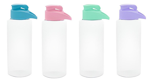 Botellon 1.1l Tapa Flip Top Reutilizable Plastica 