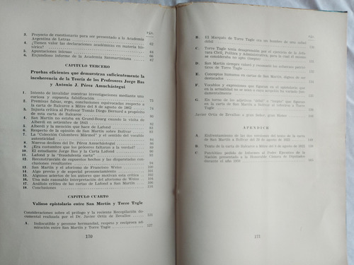 Es Apocrifo El Testamento Politico De San Martin C. Marmol (Usado)