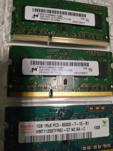 Imagem 1 de 4 de Memória Macbook Ddr3 4gb 2x2gb 1rx8 Pc3 128000s + 1x1gb Pc3