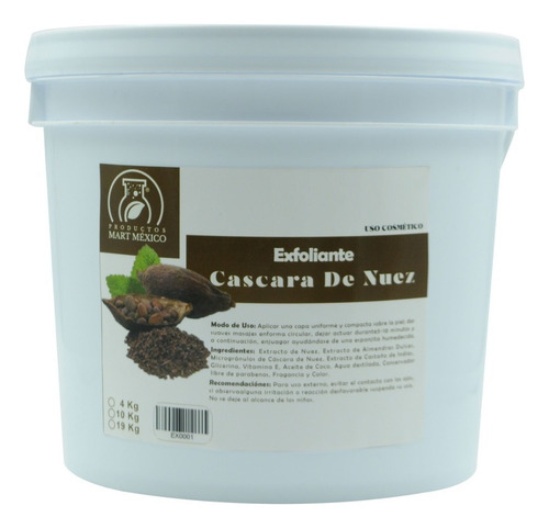 Exfoliante De Cascara De Nuez Facial & Corporal (19 Kilos) Tipo de envase Cubeta