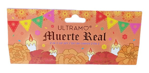 Set De Labios 2 En 1 Marca Ultramo Edición Dia De Muertos