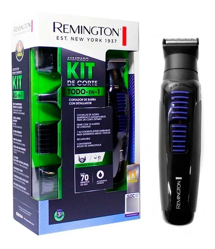 Kit Corta Pelo Barba Y Afeitadora 11 Piezas Remington Pg6125