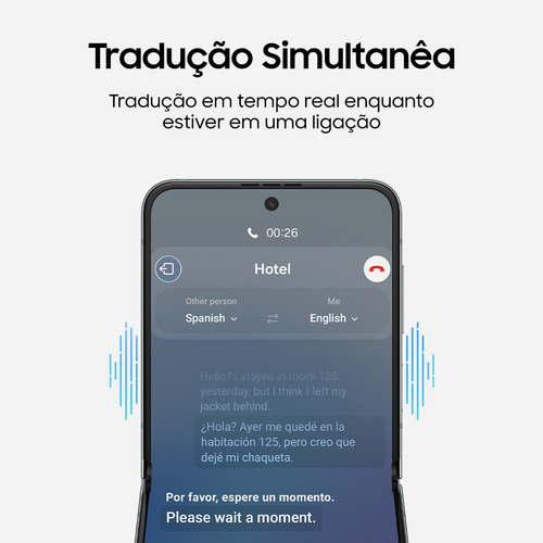 Samsung Galaxy Z Flip5 5G 512 GB Tela Infinita de 6.7'' Cor Grafite 8 GB de RAM - Bom (Recondicionado)