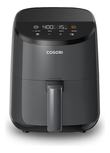 Cosori Small Air Fryer Oven 2.1 Qt, 4-in-1 Mini Airfryer, B. Color Grey