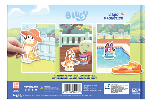 Bluey: Libro Magnético