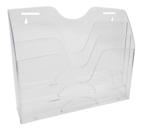 Organifolder Sablon De Pared Cristal 3 Espacios - 3233cr /vc