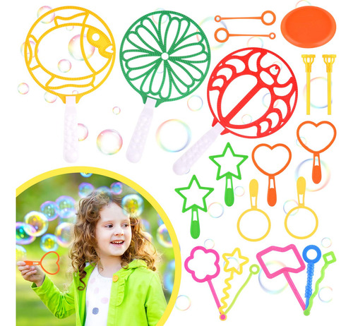 Varitas De Burbujas Coloridas Grandes Y Pequeñas Para Niños. Color