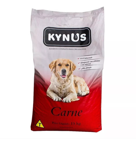 Ração Para Cães Kynus Adultos Sabor Carne 15kg 