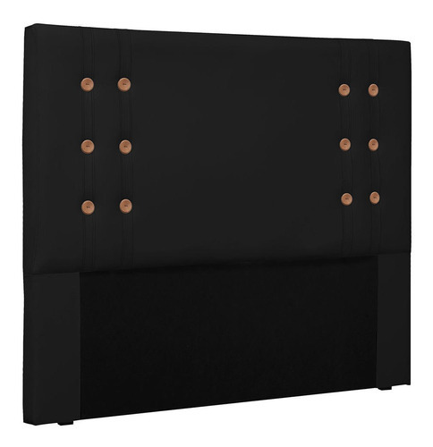 Cabeceira Para Cama Box Casal 140 Genova Corino - Pallazio Cor Preto