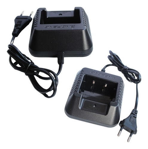 2 Base Carregador Baofeng De Rádio Ht Uv5r U-5ra Uv6r Bivolt