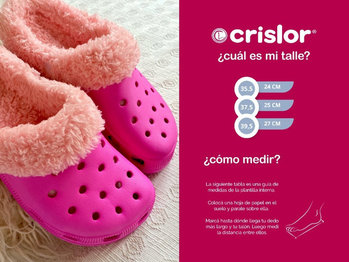Sueco Con Corderito Piel Invierno Mujer Rosa
