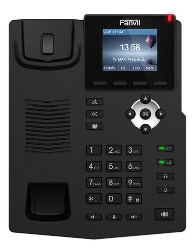 Telefono Ip Fanvil X3spv2 4 Lineas Sip, Pantalla Color, Poe