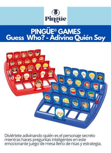 Pingüe® | Juego De Mesa Familiar Guess Who, Adivina Quién!
