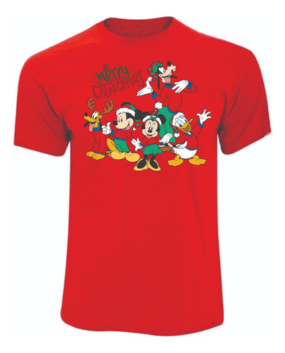 Camisetas Navidad Familia Disney Pluto Mickey Pato Donald 