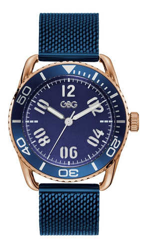 Reloj Guess Hombre Caballero Analógico Casual 2 Color de la correa Azul Color del bisel Azul Color del fondo Azul