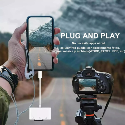 Adaptador Lector De Tarjetas Memoria Usb C Usb Tipo C 3 En 1