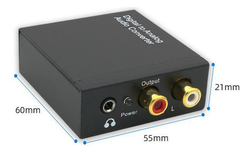Li 192 Khz De Audio Digital A Analógico Dac Spdif Óptico A L