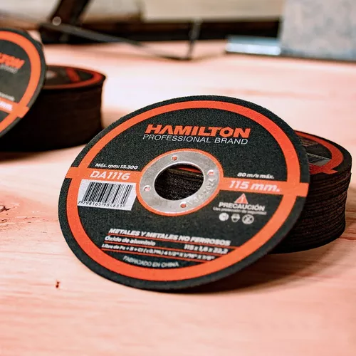 Discos De Corte Abrasivos 115mm X 1mm Lata X50 U. Hamilton