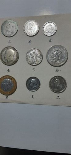 Coleccion De Monedas De Plata