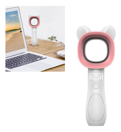 Mini Ventilador De Mano Sin Hojas, 3 Pulgadas, Ajustable Y S
