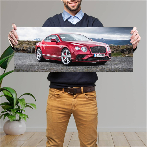 Cuadro 30x80cm Auto 2015 Bentley Continental Gt 227